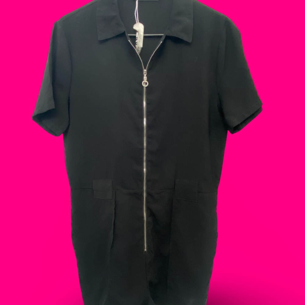 CBR Women's Black Short Sleeve Jumpsuit